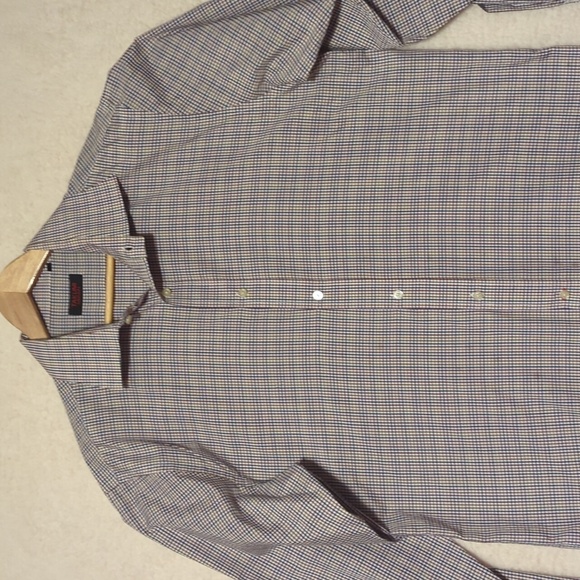 TAKUMI sz XX Large Shirt Long Sleeve French Contrast Cuff Japan Blue Red - Picture 1 of 8
